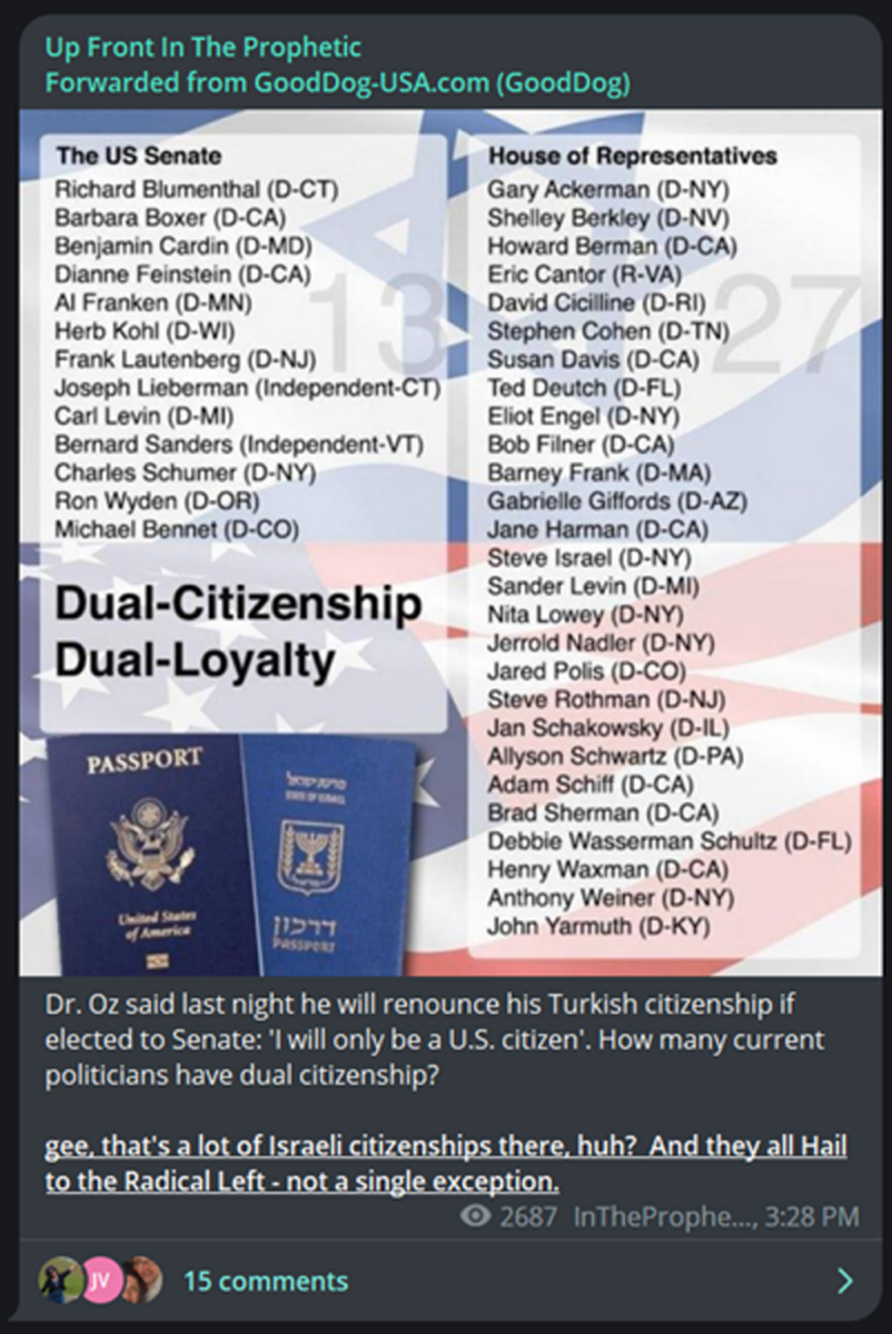 Myth of Power: meme by hosts of QAnon podcast